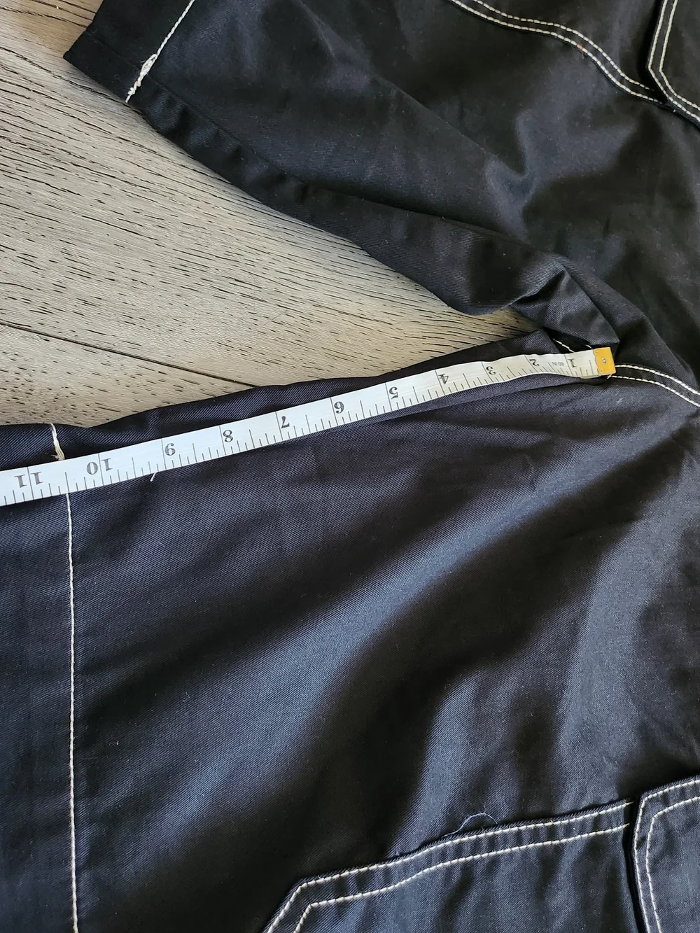 True Religion Jet Black Cargo Shorts Size 34
